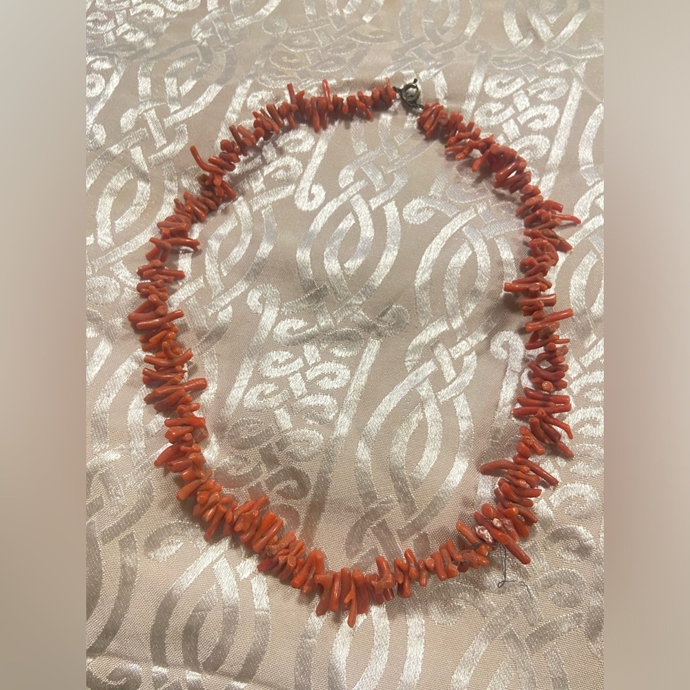 Vintage Branch Coral Necklace #9256